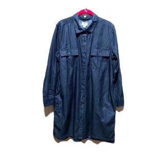 🌹Old Navy Denim Chambray Dress Sz L
